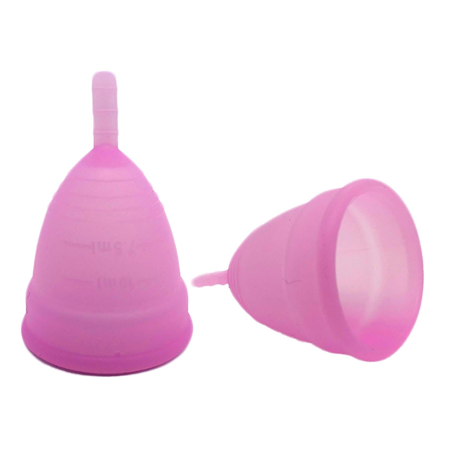 Viva Cup Menstrual Cup Size XS, S, L - Medical Silicone - 100% Compatible - Easy to Clean - Ecological (Pink - Size L)