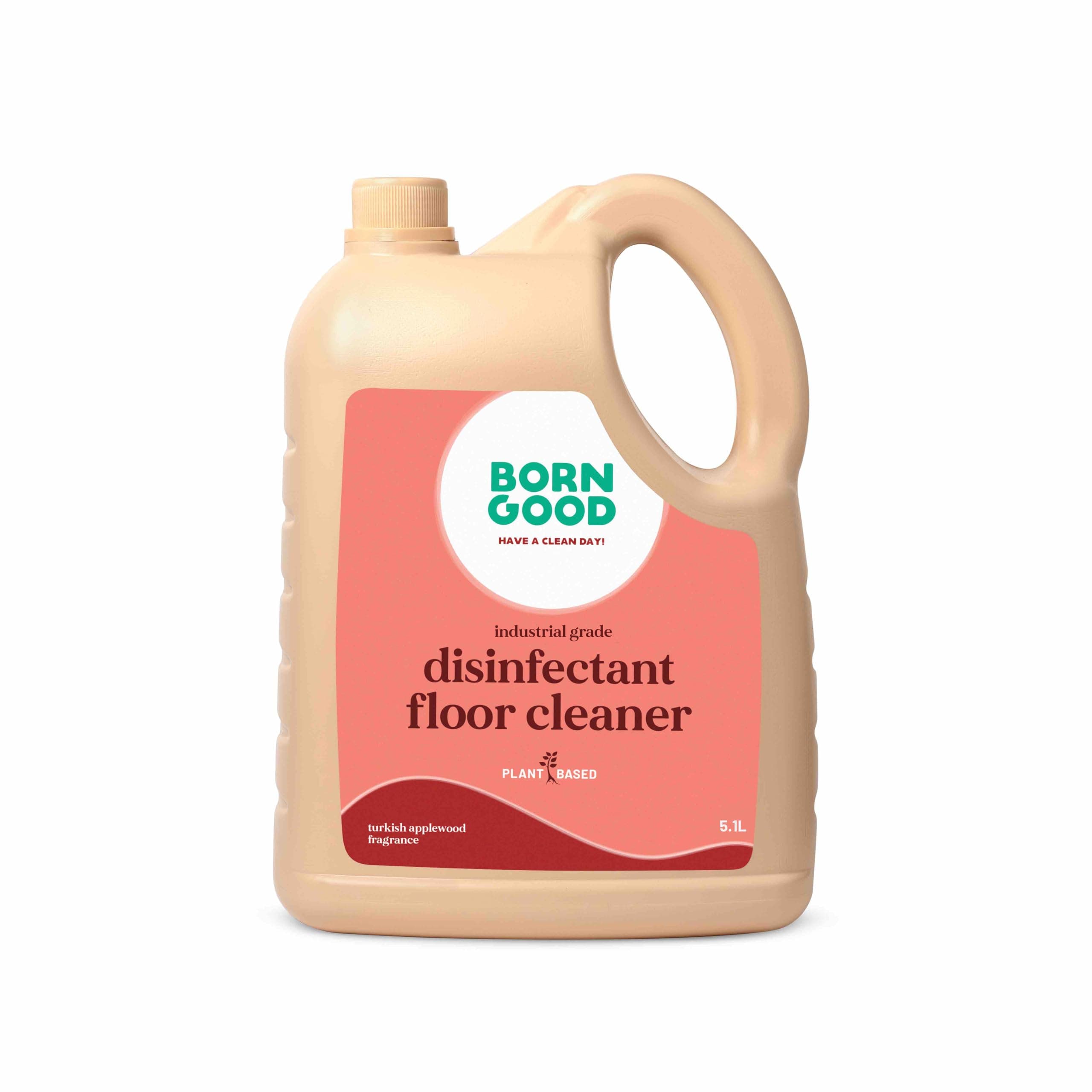 Born Good Plant Based Turkish Applewood Fragrance Disinfectant Liquid Floor and Surface Cleaner, Biodegradable, Non-Toxic And Eco-Friendly - 5.1 Ltr (Pack of 1)
