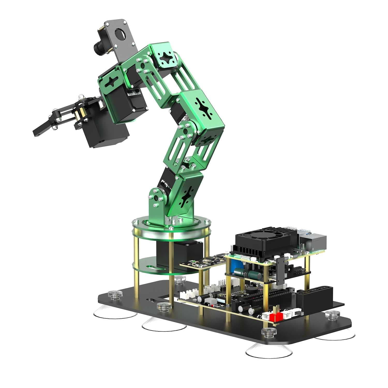 Yahboom 6DOF Robotic Arm for Raspberry Pi 5 ROS2,3D AI Vision Camera,Desktop Collaboration, Developed Python Programming for Mechanical Engineer