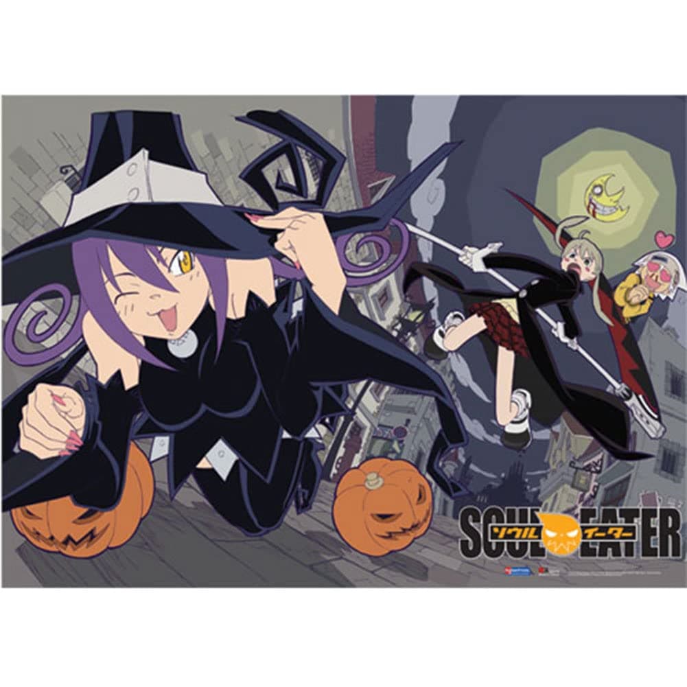 Great Eastern Soul Eater Blair and Pumpkin Fabric Poster