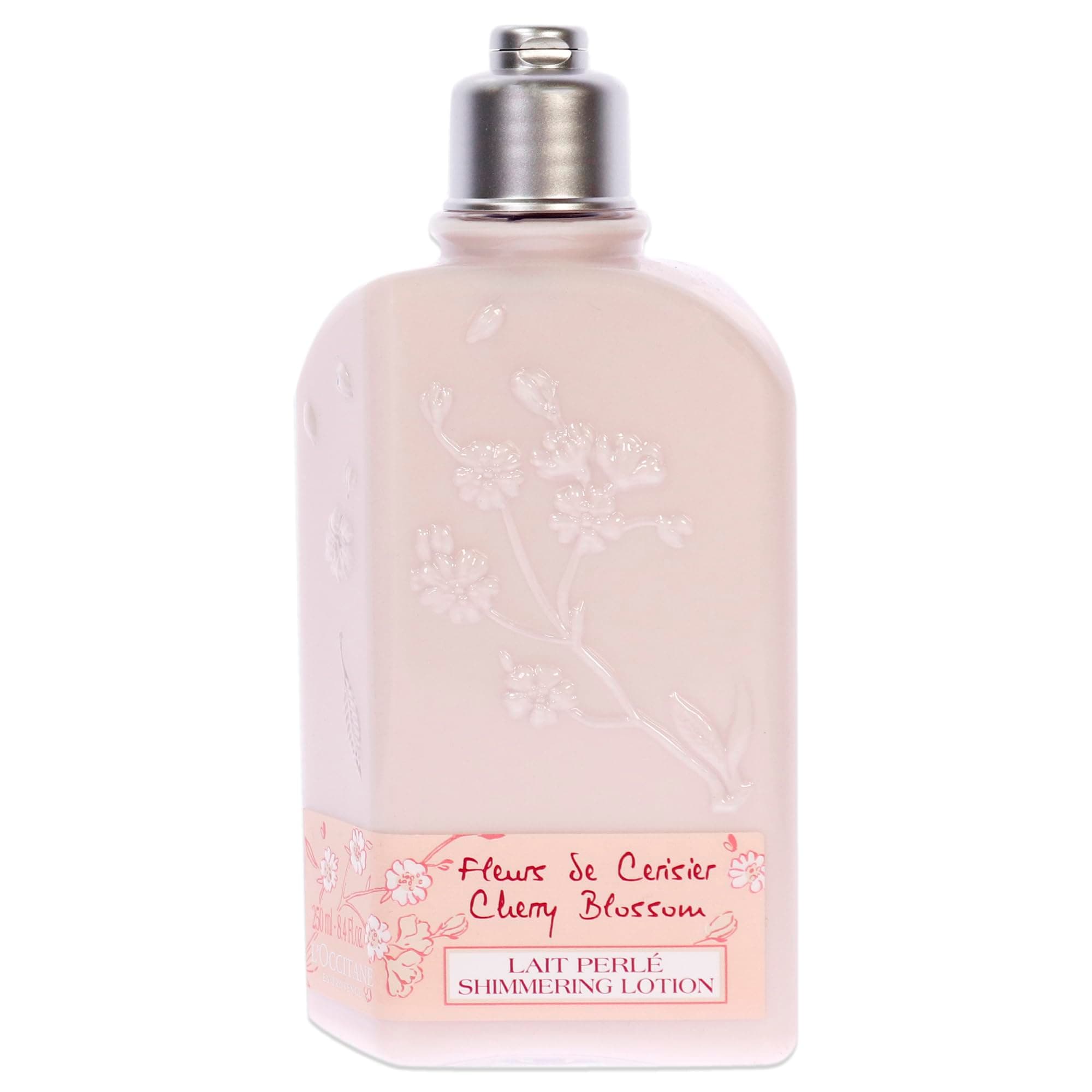 L'OCCITANE Cherry Blossom Body Lotion 250ml, Hydrating & Softening, Cherry Extract, Enriched with Shea Butter, Delicate & Floral Scent, Luxury Body Care