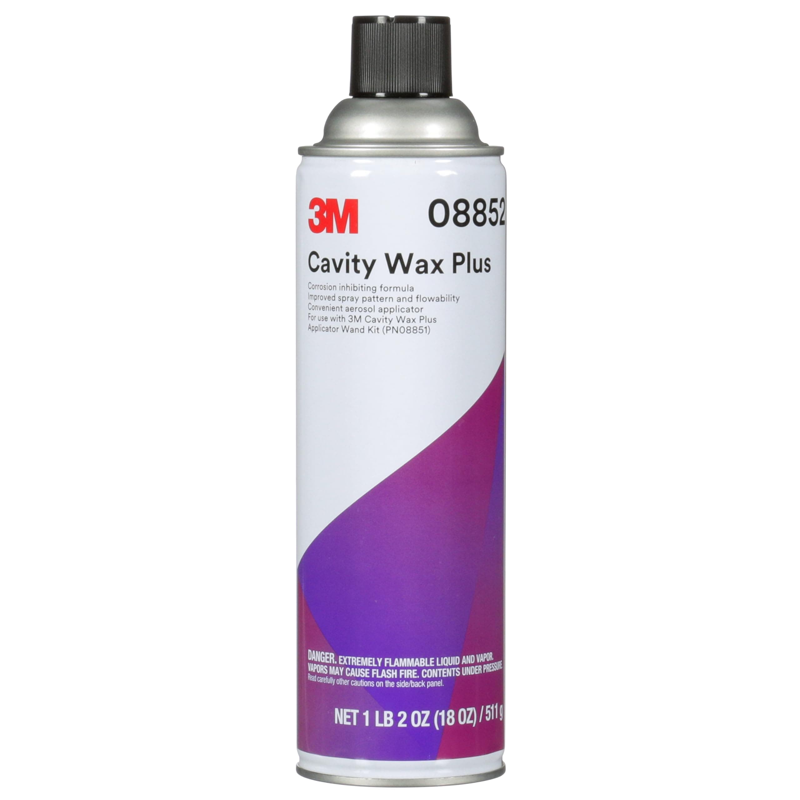 3M Cavity Wax Plus Aerosol Spray, 08852, 18 fl oz, Self-Healing, Corrosion Protection, Non-Hardening, Chipping, Peeling, Cracking