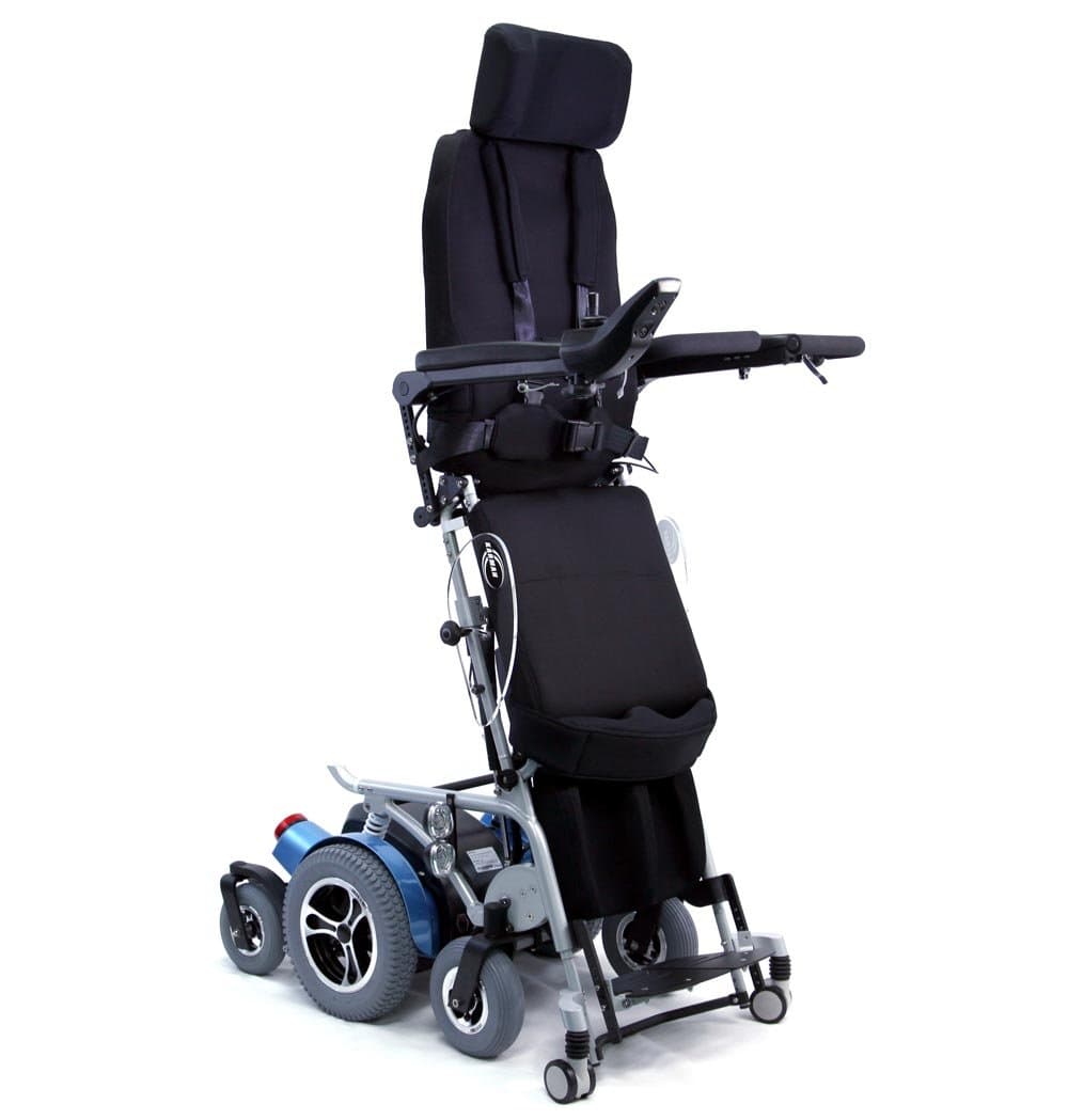 Karman Healthcare XO-505 XO-505 18" Multi Power Function, Power Standing Wheelchair & Free OPC™ Gray Medical Utility Bag
