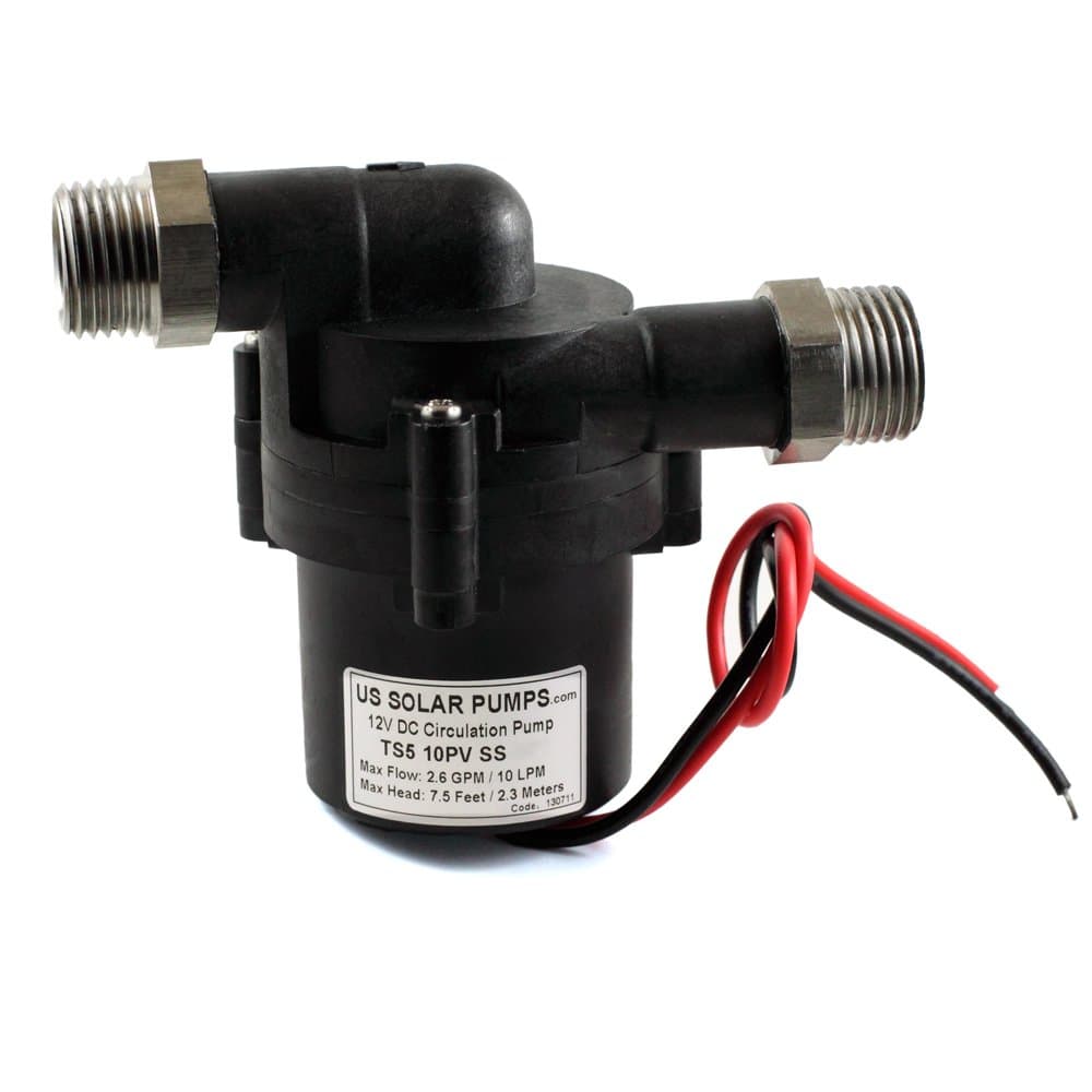 12VDC - Wort Pumps - Can handle temperatures up to 230F and Pressures up to 145PSI - With three-phase ECM brushless DC motor. FDA, REACH,CE, RoHS, ISO9001 certificated (2.6 GPM)