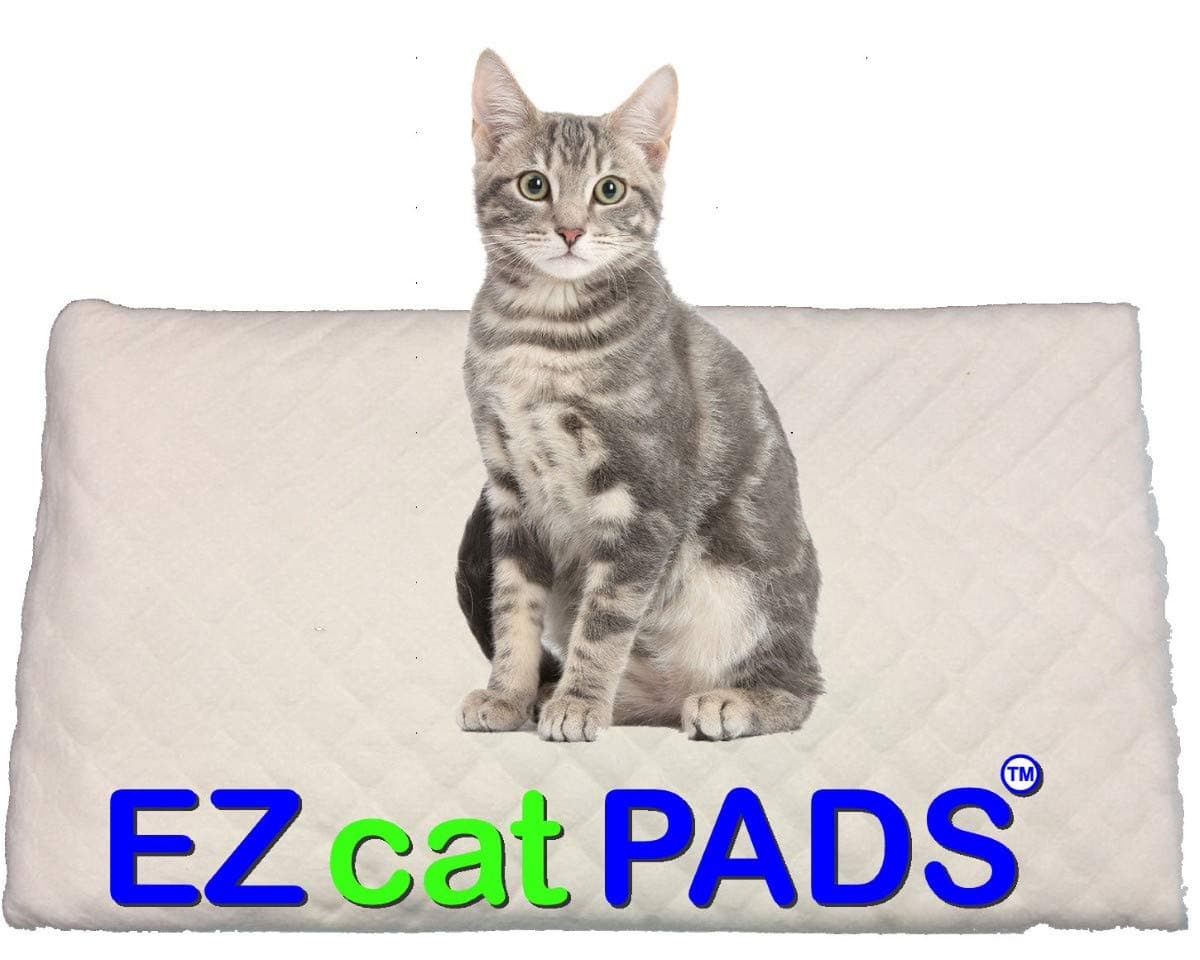 40 EZ Cat Generic Refill Pads for National Brand Name Cat Litter Box Fits 16.9" x 11.4" System Tray-Premium Grade Pads Save Over 50% Off Name Brand-Makes Cat Litter Box Care a Breeze