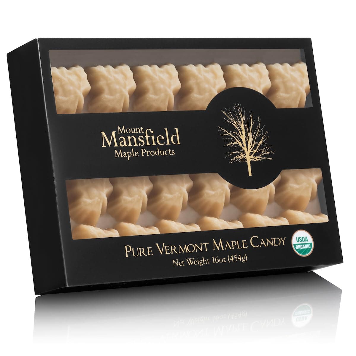 Mount Mansfield Maple Certified Organic Pure Vermont Maple Candy (1 Pound)