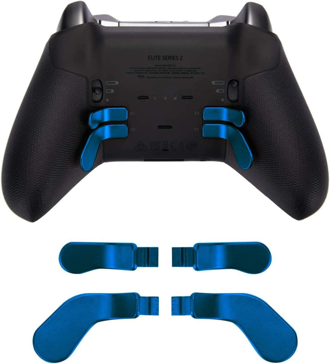 Metal Stainless Steel Paddles, Replacement Parts Video Games Accessories Kits Interchangeable Hair Trigger Locks for Xbox One Elite, Xbox Elite Series 2 & Elite 2 Core Controller