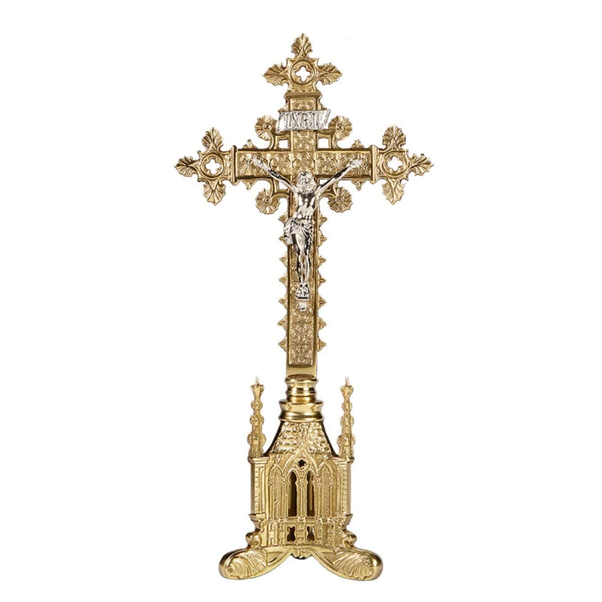 Sudbury Brass San Pietro Altar Crucifix, 17 1/2 Inch