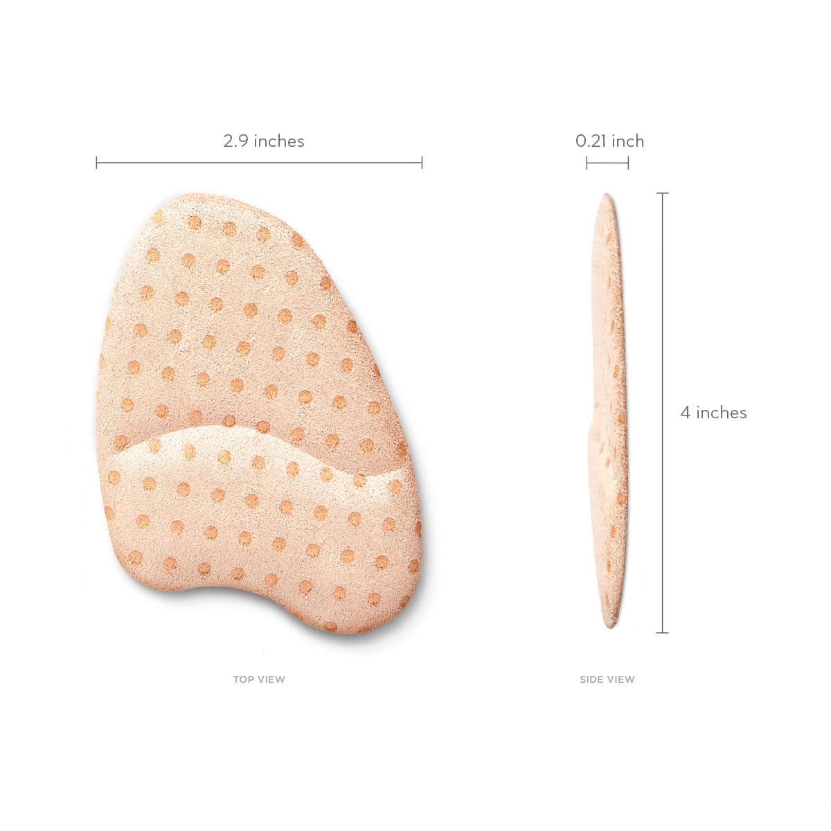 FLEXZENSE Anti-Sliding Pads Open Toe | Maximum Cushioning and Reduce Foot Slip | 1 Pair (Champagne Gold), Gold, 1 Pair (Pack of 1)