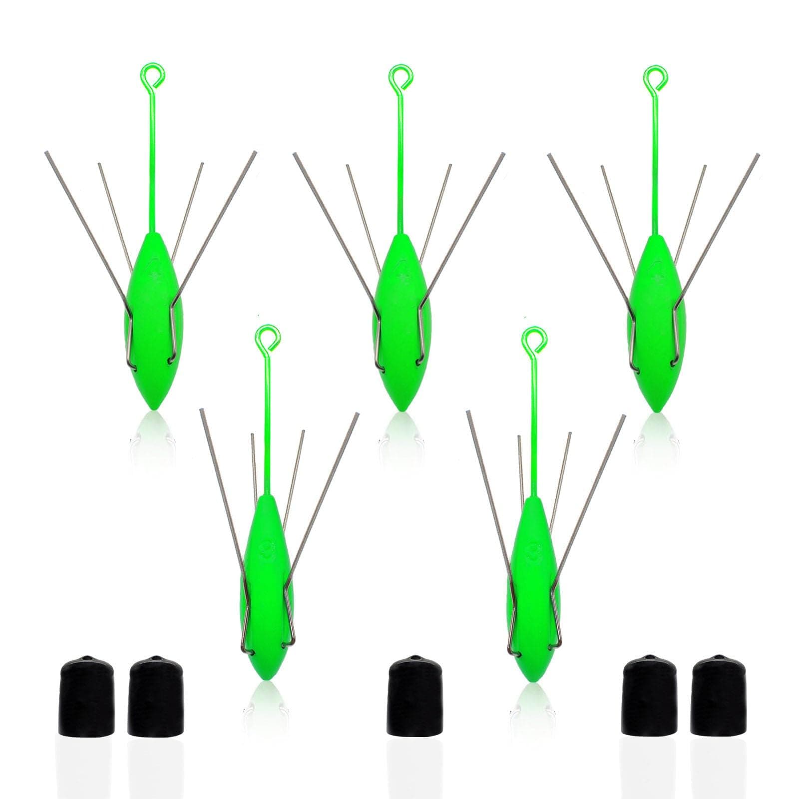 AollerfileryPremium 5 PCS Sputnik Sinker Fishing Weights - Heavy-Duty Long Tail Spider Sinkers for Saltwater Surf Casting, Catfishing, and Beach Adventures in Ocean Sea Sand