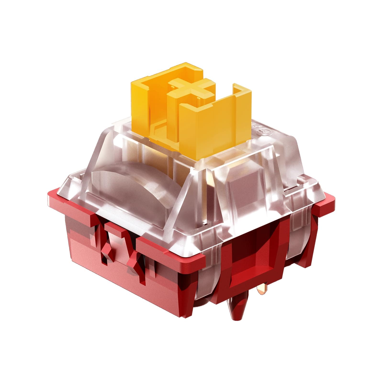 Phoenix Linear Silent Keyboard Switch with LED Diffuser for Backlit Mechanical Keyboard 5 Pin Pre-lubed Switches for DIY (Phoenix Switch-35Pcs)