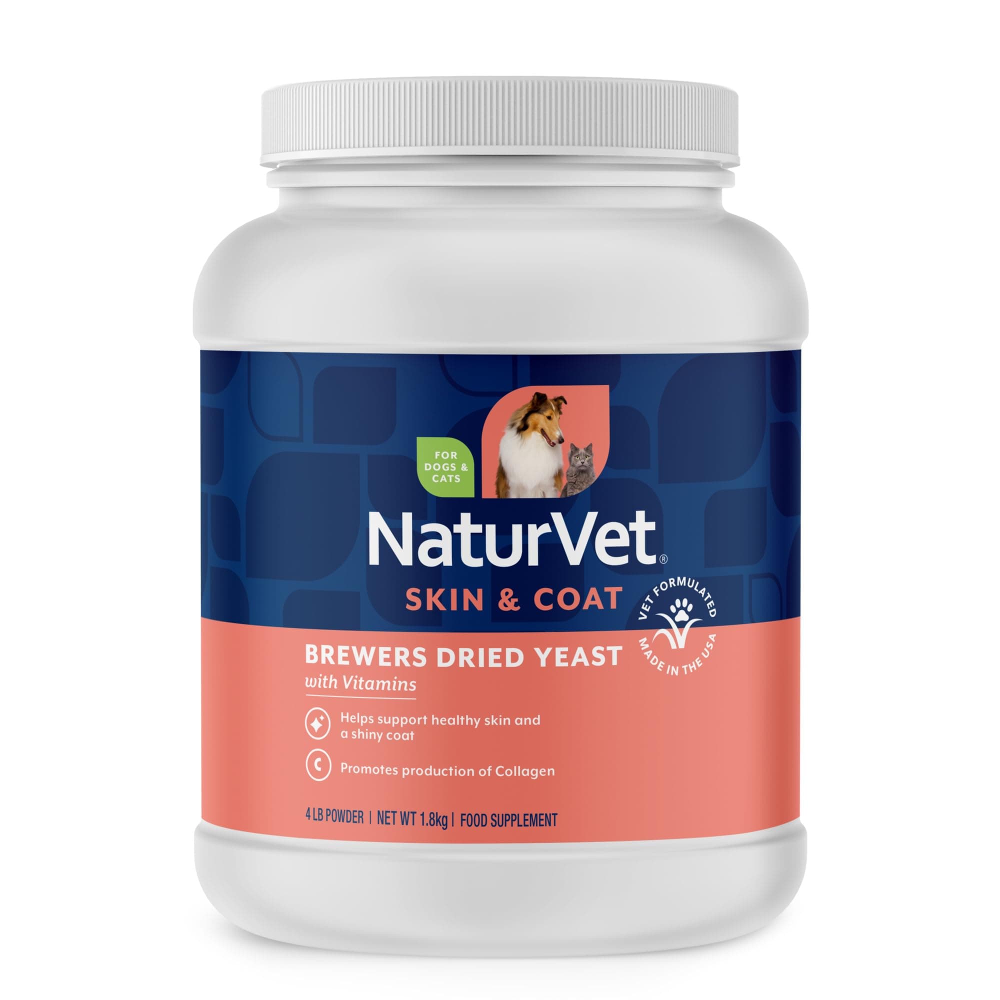 NaturVet Brewer's Yeast formula -Garlic Flavor- 4lbs