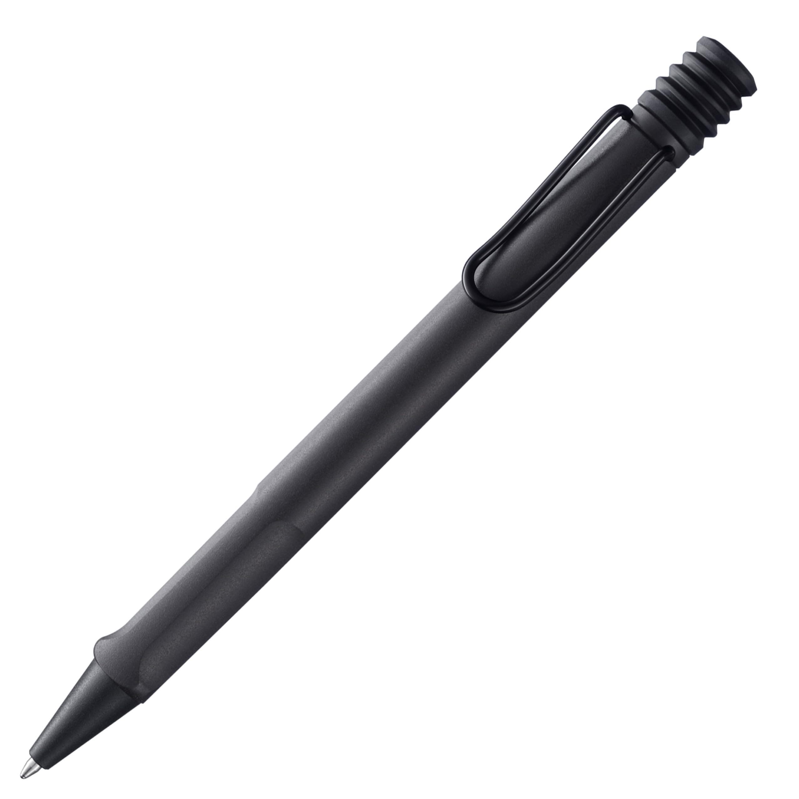 safari umbra - Ballpoint Pen with ergonomic grip & line width M - for pleasant long writing - made of robust ASA plastic – including large capacity refill M 16 in black