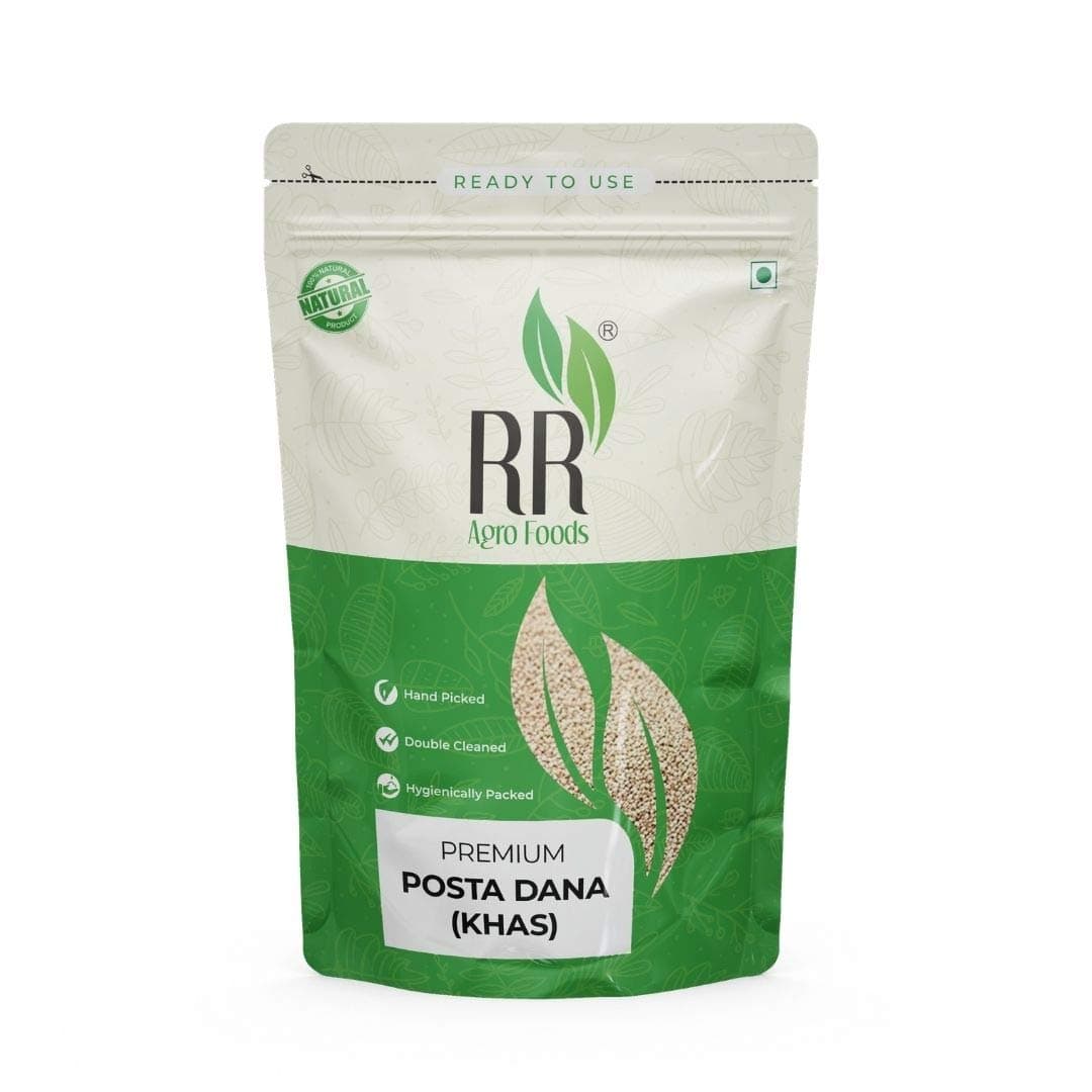 RR Agro Foods 100% Natural A Grade Poppy Seed | Khus Khus Dana | Posto Dana for Eating (250 GM)