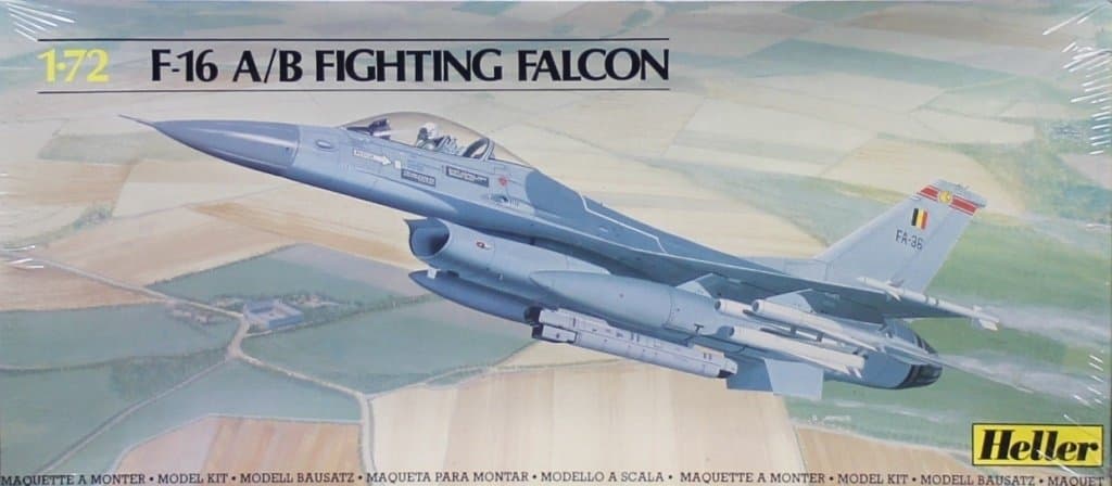 Heller 1:72 F-16 A/B Fighting Falcon Plastic Aircraft Model Kit #80337