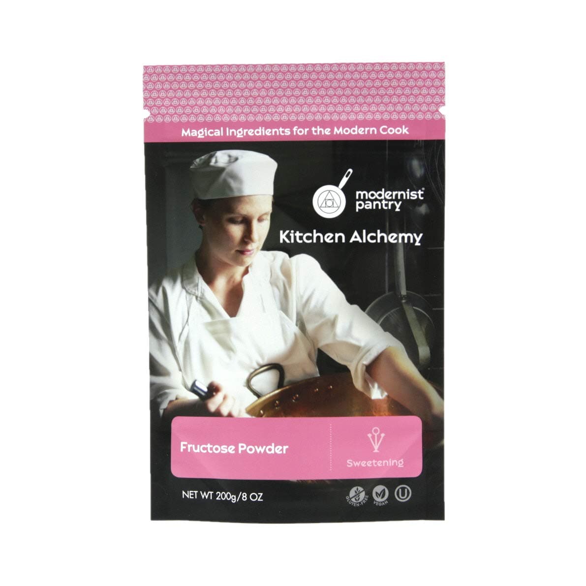 Pure Fructose Granulated Powder Vegan Gluten-Free OU Kosher Certified - 200g/8oz.