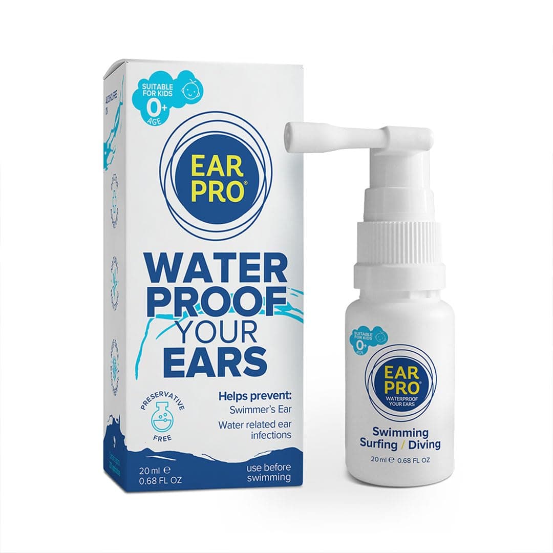 Swimmer Ear Spray for Kids and Adults-Helps Prevent Trapped Water, Water Related Problems, Protect Hearing. 1 Pack(20 ml) 200 Uses