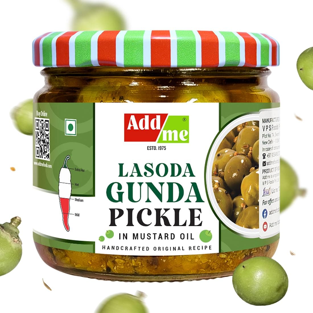 Add me Rajasthani Lasoda Gunda Pickle 300gm | Homemade lasoda ka achar in mus...