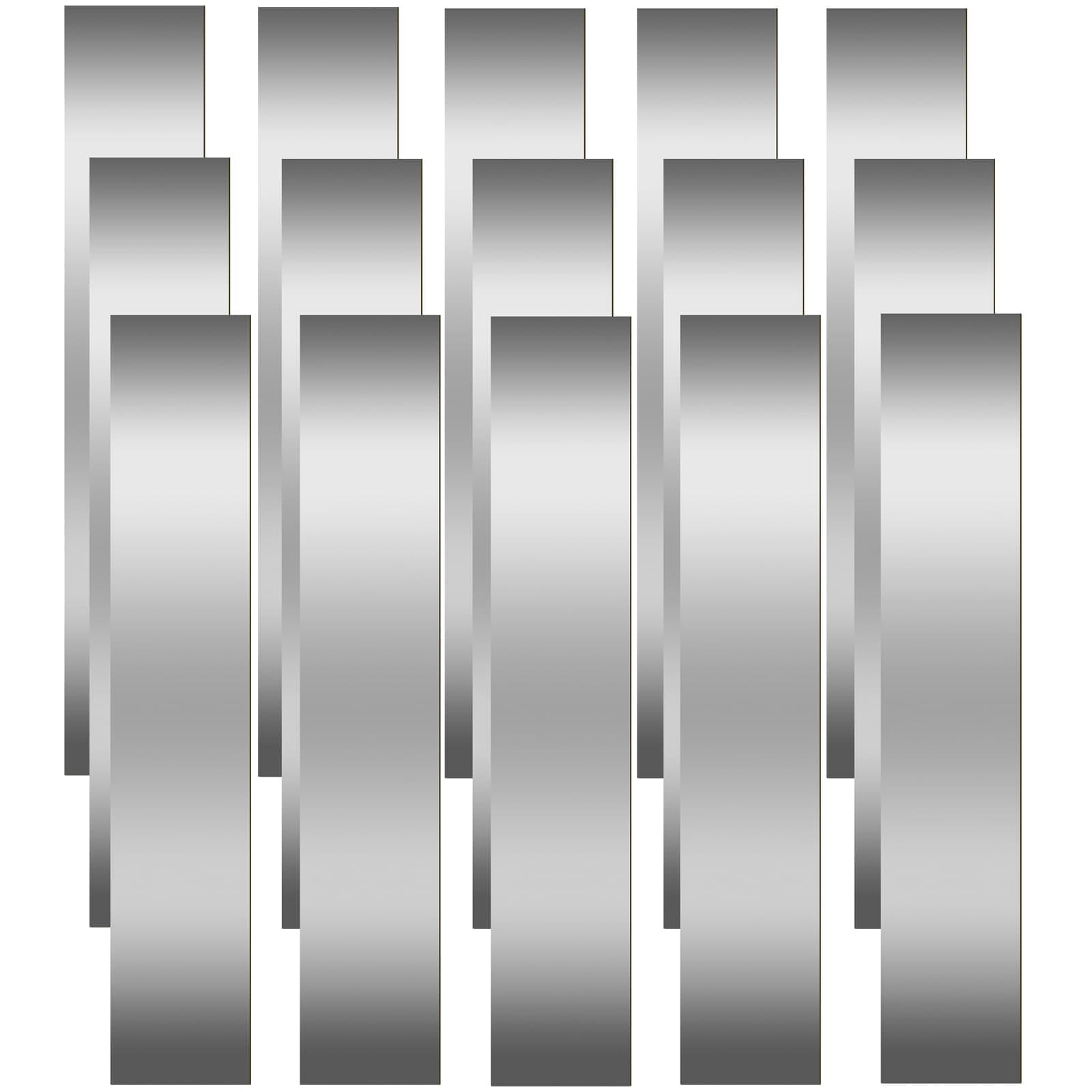 14 Pieces 304 Stainless Steel Strips, Stainless Steel Shim Stock Assortment, 1" Width x 6" Length, 0.001", 0.0015", 0.002", 0.003", 0.004", 0.005", 0.006" Thickness Metal Shims