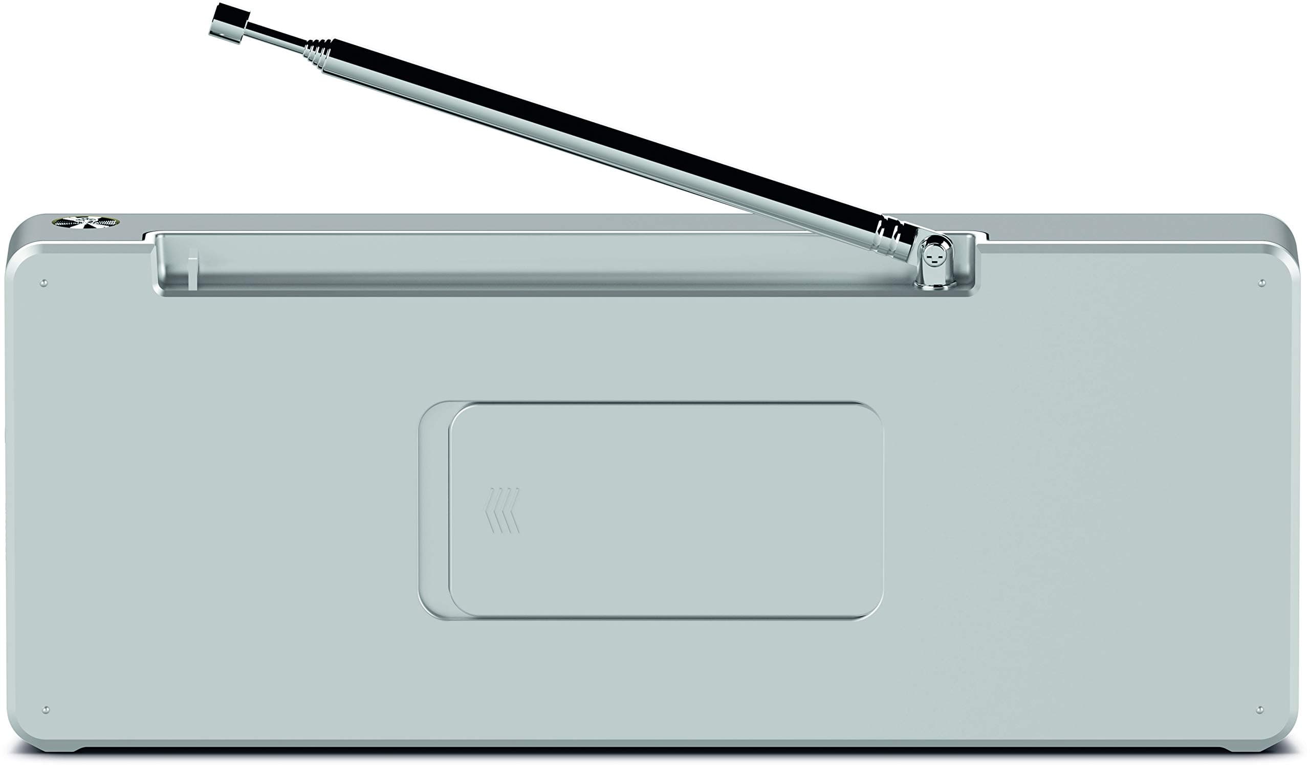 TechniSat DIGITRADIO 1 S Portable Stereo DAB Radio with Battery (DAB+, FM, Speaker, Headphone Jack, Favourite Memory, OLED Display, 2 W RMS) Silver/Black