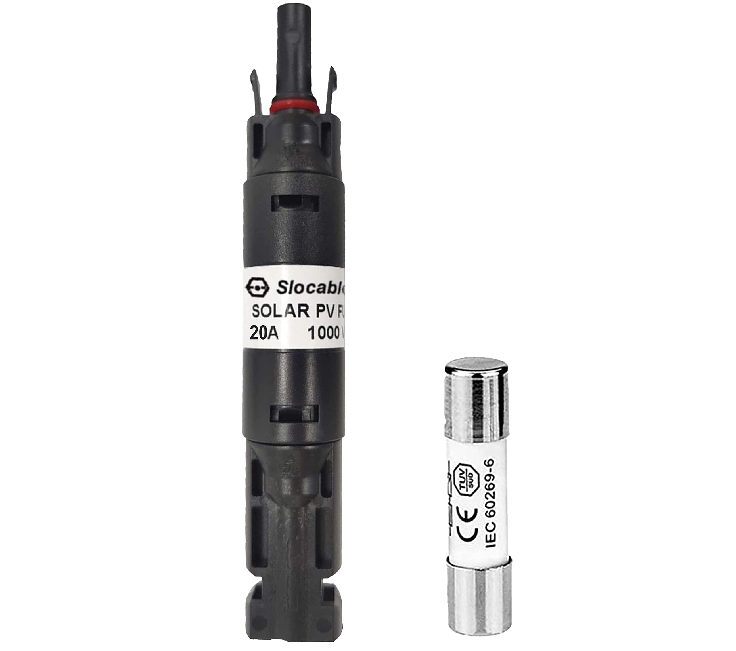 Odyssey 20A MC4 Solar PV In-Line Fuse Holder Waterproof w/Fuse 20 Amp