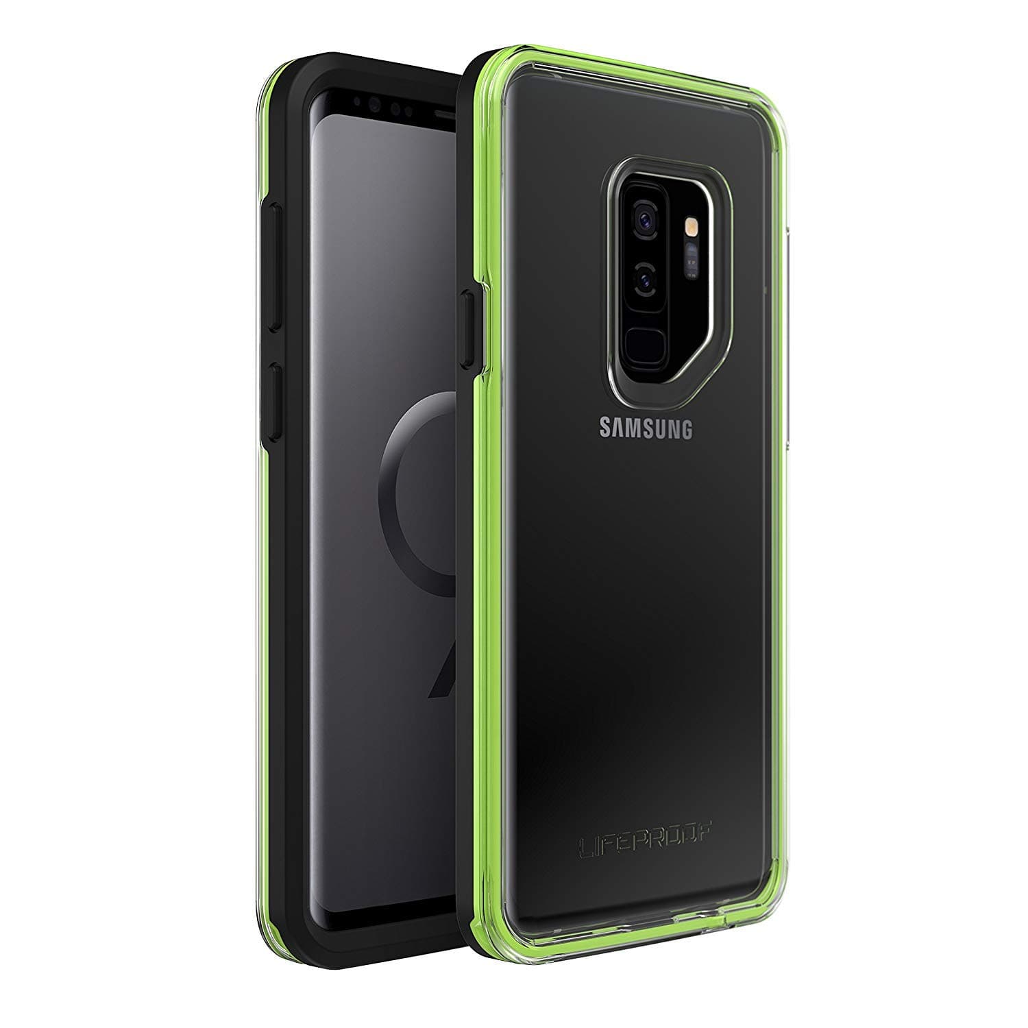 Lifeproof SLAM Series DROPPROOF Case for Samsung Galaxy S9 Plus - Retail Packaging - Night Flash (Black/Green)