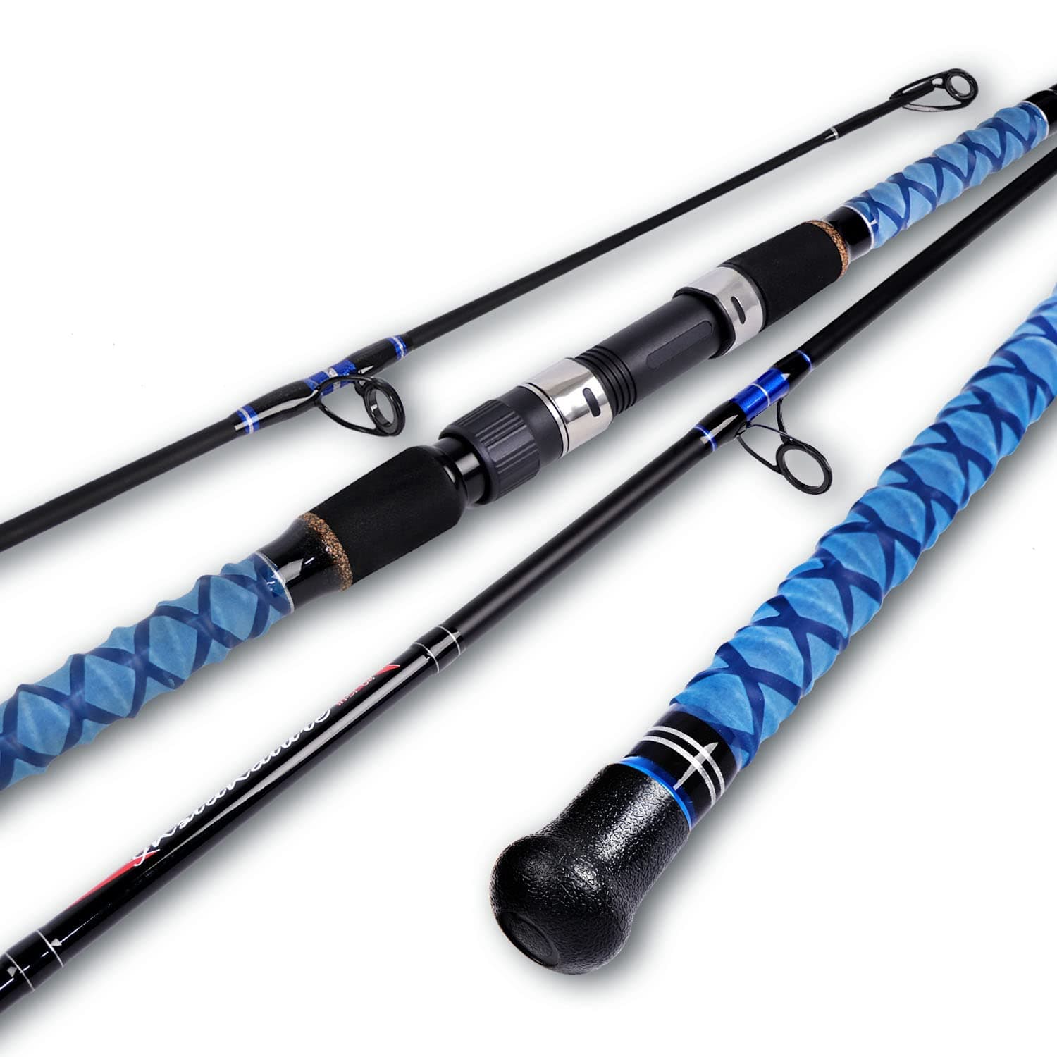 Fiblink Surf Spinning Fishing Rod Carbon Travel Surf Rod 2 Piece/3 Piece/4 Piece Spinning Fishing Rod 9'/10'/11'/12'/15'