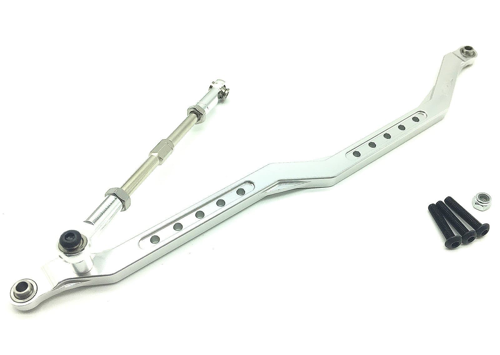 Treal Aluminum Steering Link Upgrade Parts for Axial Wraith & RR10 1:10 RC Car - Silver