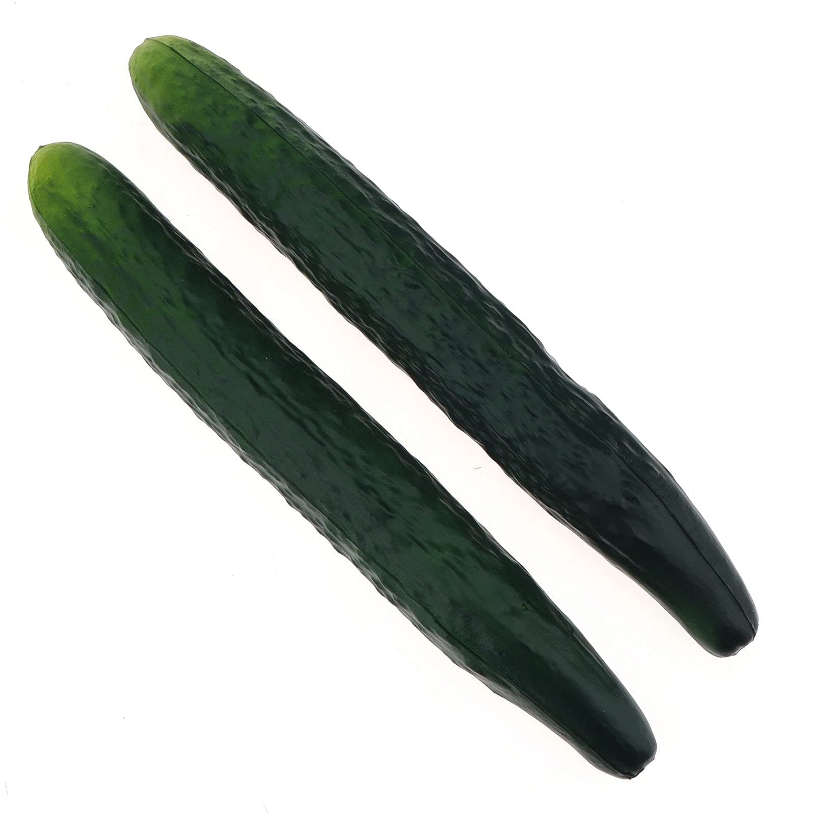 Gresorth 2pcs Soft PU Artificial Cucumber Fake Vegetable Decoration Lifelike Home Kitchen House Table Show
