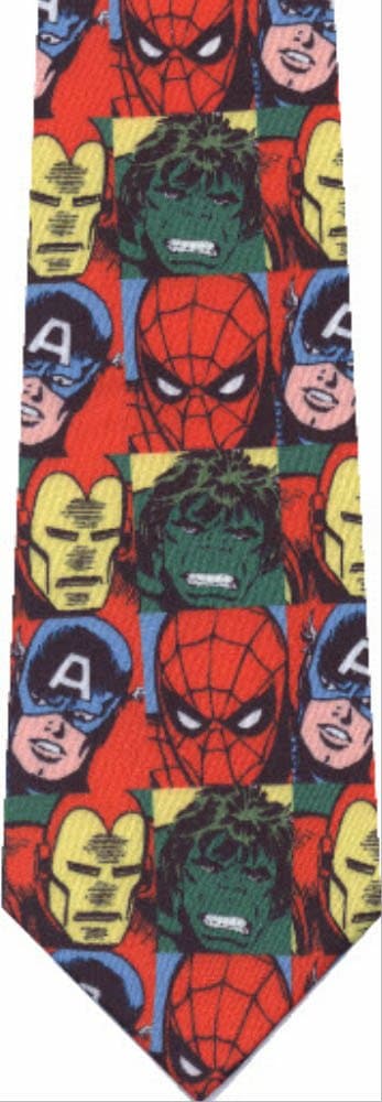 Avengers Block Ironman Hulk New Novelty Necktie Tie