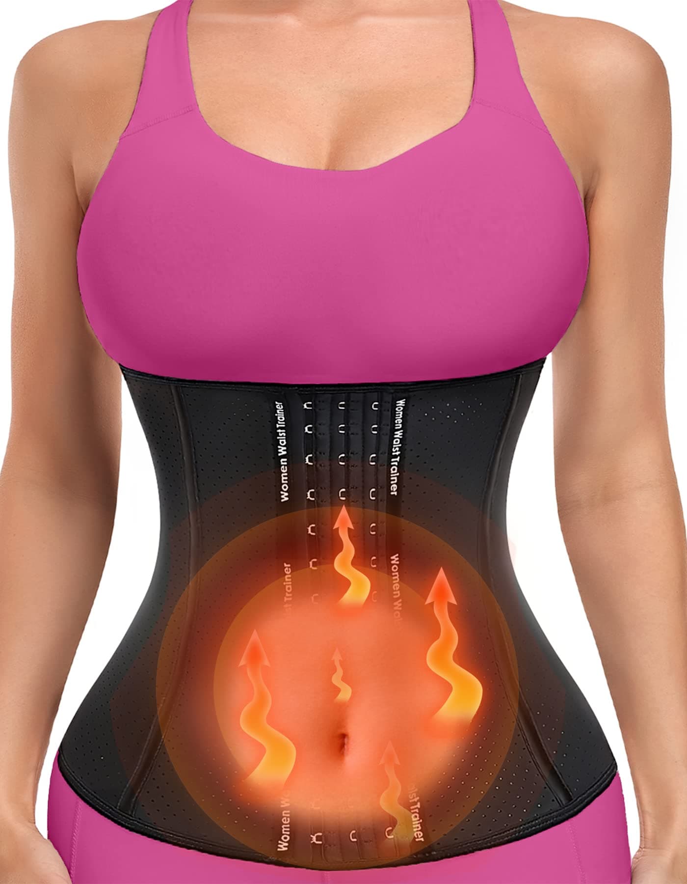 Waist Trainer for Women,Zipper Corset Body Shaper for Tummy Control Neoprene Cincher Sweat Sauna Vest Tank Top