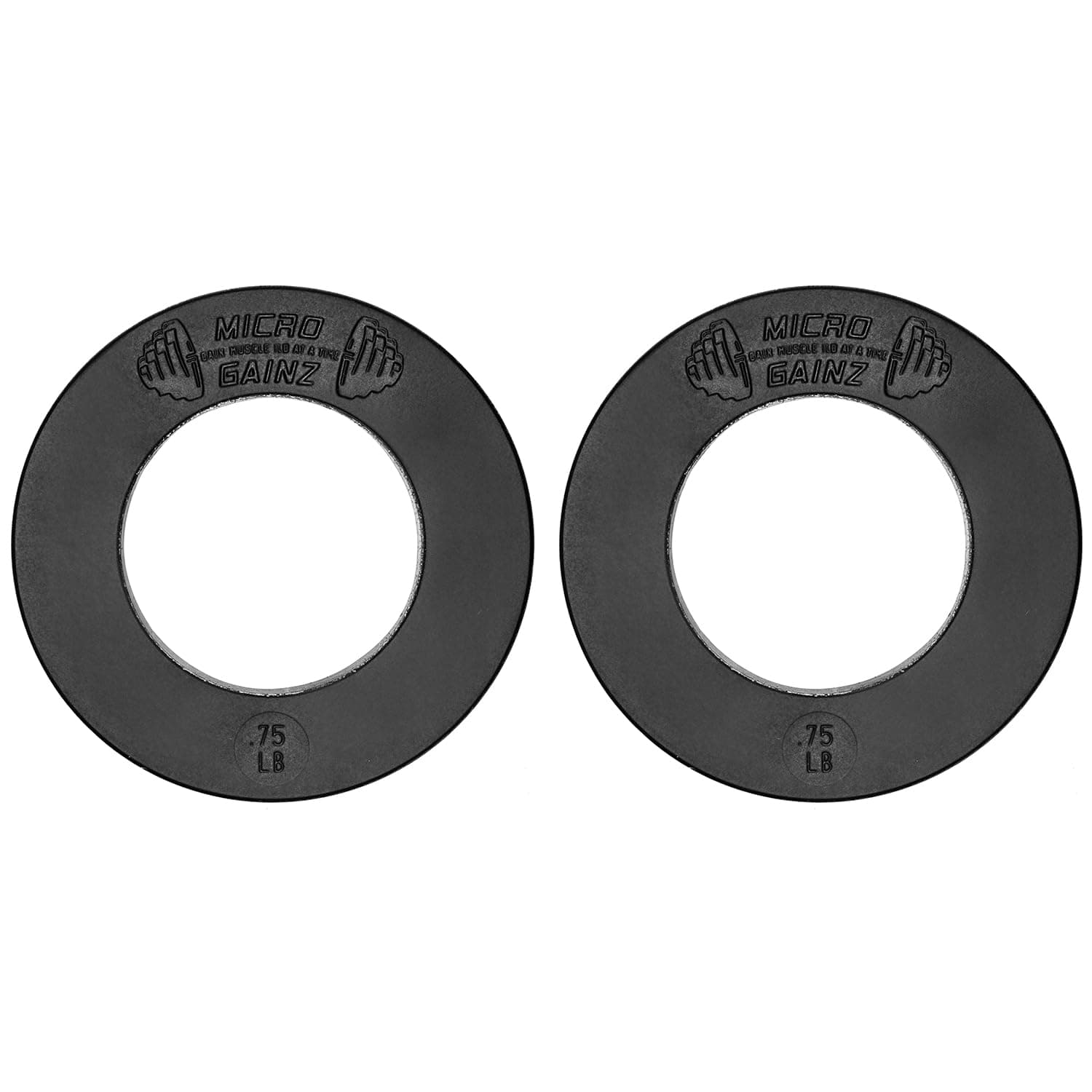 Micro Gainz Calibrated Fractional Weight Plate Set of 2 Plates, Choose Set (.25LB-1.25LB), Designed for Olympic Barbells for Strength Training & Micro Loading Bar Weights, Made in USA