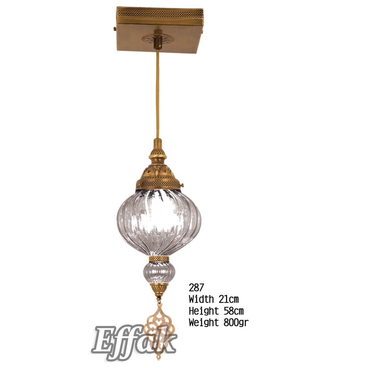 Handblown Glass on Brass Lamp 23", Pendant, Ceiling Fixtures, Turkish Lamp, Interior Design, Dining Room Lighting, Decorative Lights, Moroccan, Marrakesh, Lantern