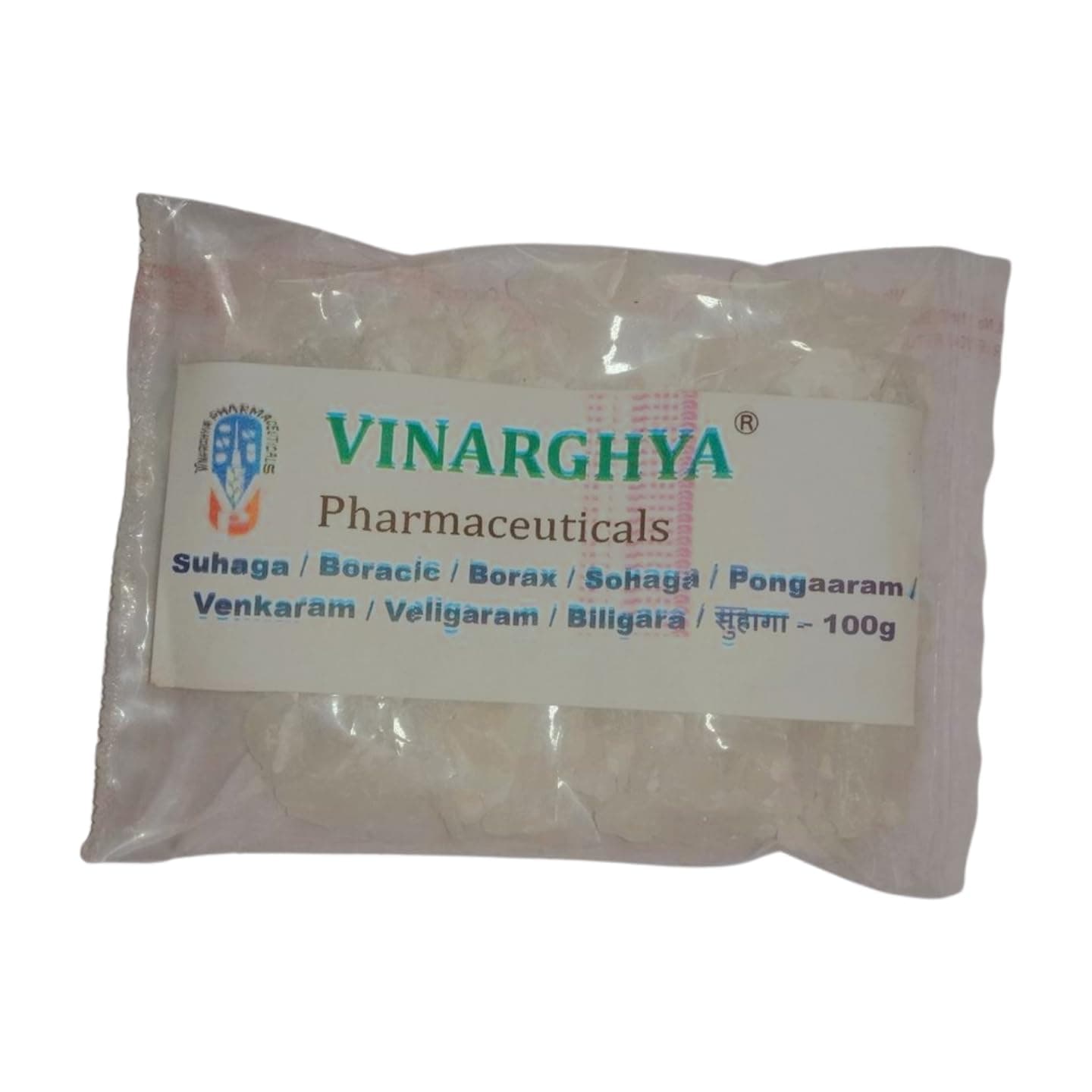Suhaga/Boracic/Borax/Sohaga/Pongaaram/Venkaram/Veligaram/Tinkal/Tankana khara/Khadiyo Khara/Biligara / सुहागा – 100g