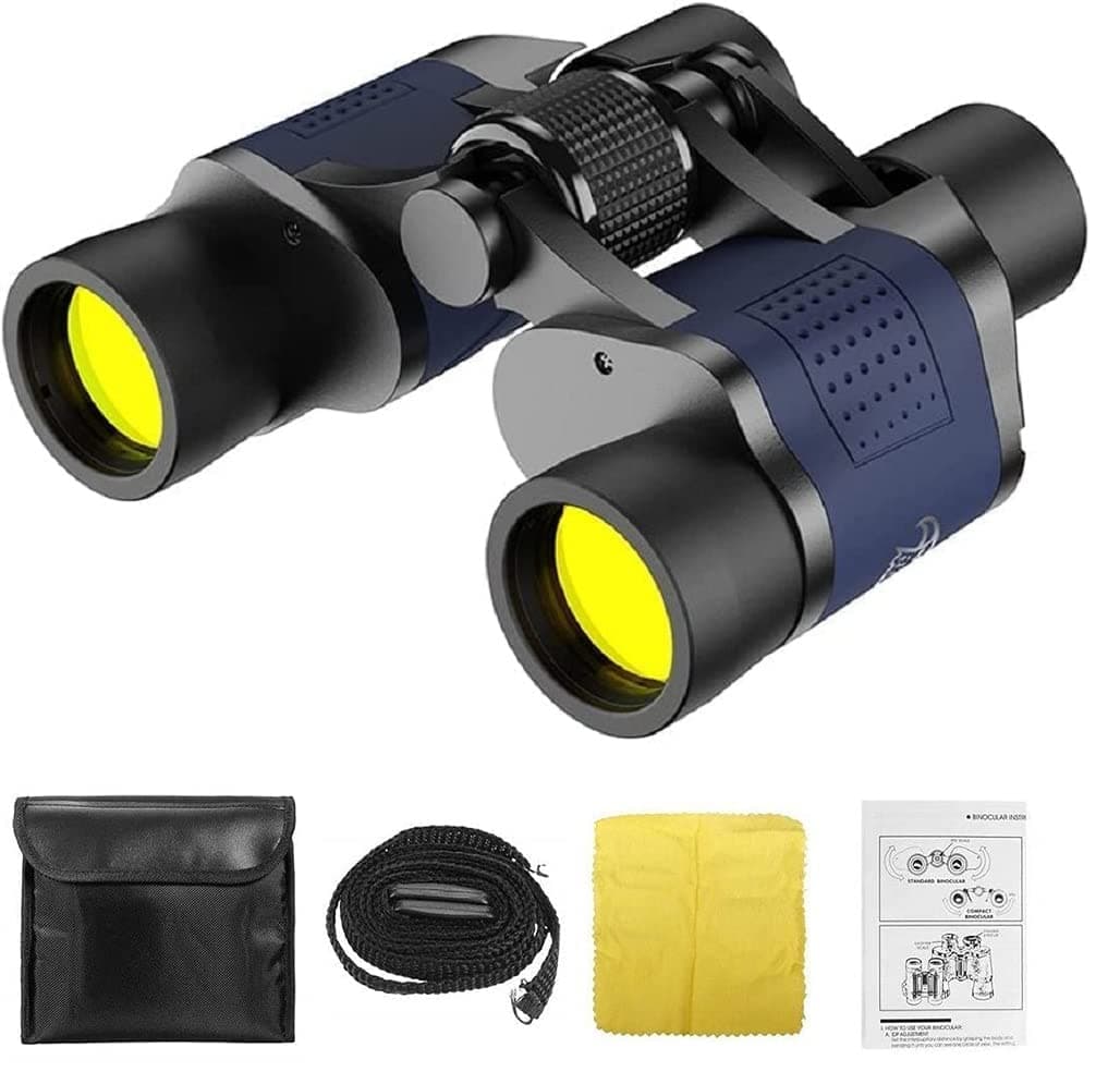 Binoculars, Telescope 60x60 HD waterproof Binoculars with BaK4 prisms, for Adults Bird Watching Travel Hunting Football Games Stargazing (60x60)