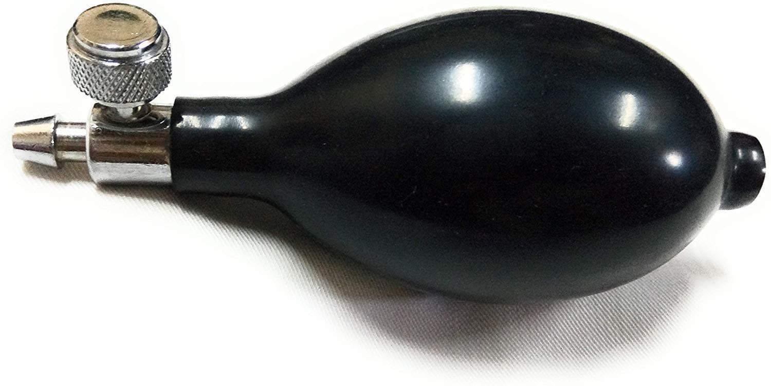 RightCare Blood Pressure Monitor Bulb with Valve Latex Doctors Accessories (Black)