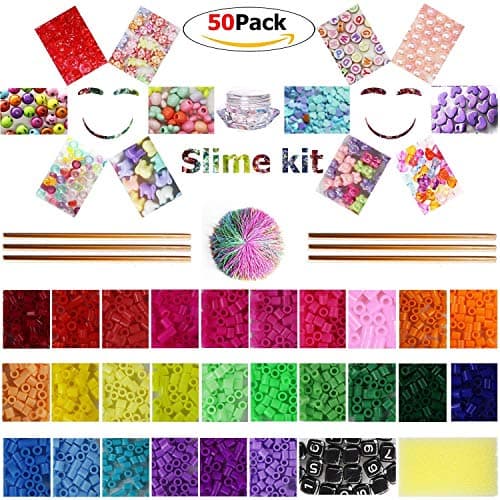 Slime Making Kits Supplies, 50 Packs Slime Supplies,Pearl, Fishbowl Beads Accessories, Slime Tools for Slime Making Art DIY Craft, Homemade Slime, Slime Making Kit Supplies Gift Set