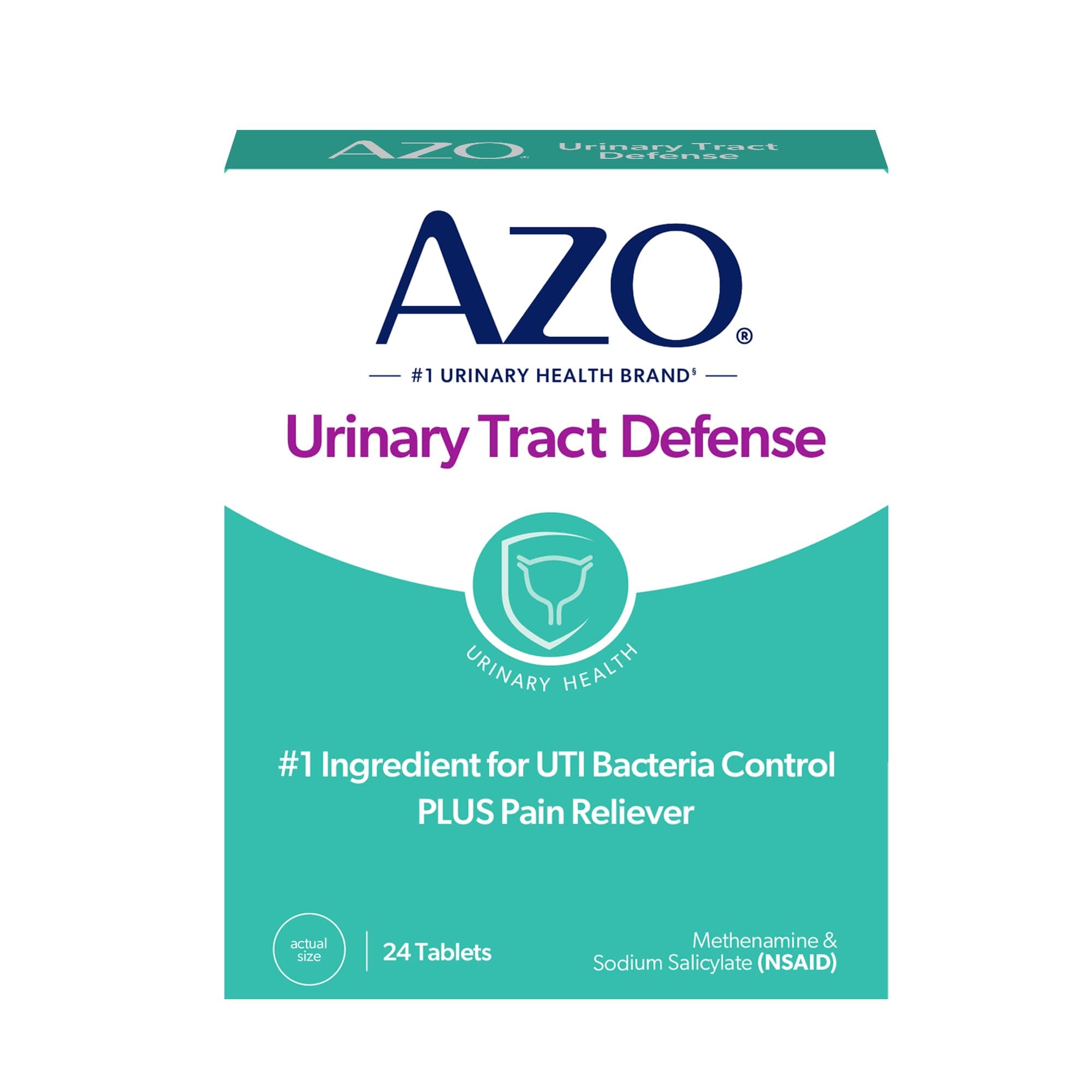 Azo Urinary Tract Defense, Antibacterial Protection, 24 Count
