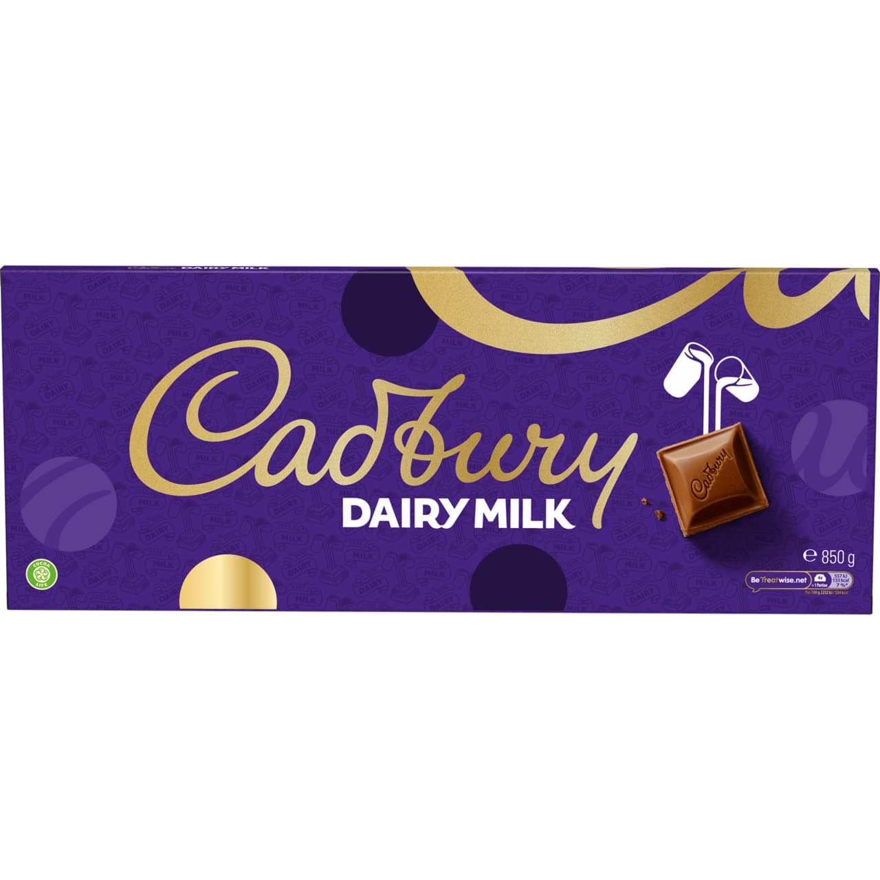 Cadbury Daily Milk Chocolate Bar 850g Cadbury Dairy Milk Chocolate Bar, 850g