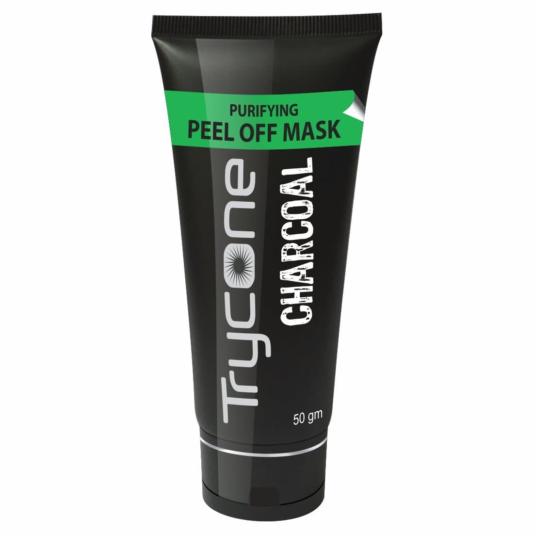 Trycone Activated Charcoal Peel Off Mask for Blackheads Removal and Instant Glow with Benefits of Tea Tree Oil - 50 Gm