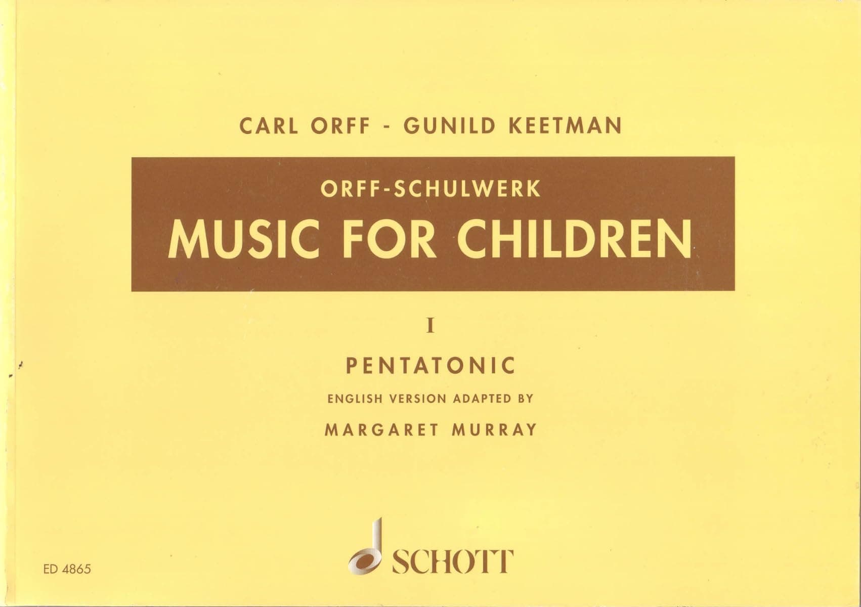 Carl Orff: Music for Children Volume 1 Pentatonic | Orff Schulwerk Songbook for Classroom Music | Educational Sheet Music with Rhythmic and Melodic Exercises | Early Childhood Music Resource