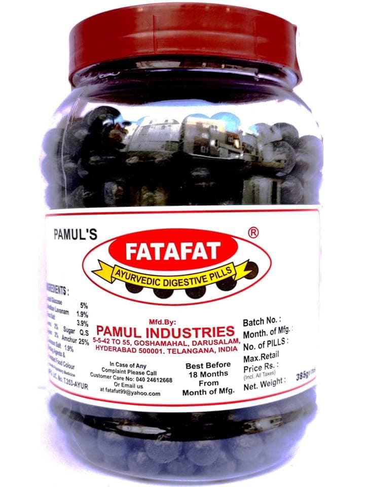 Ayurvedic Digestive Pills , Original Hyderabadi Fatafat Goli ( 660 Pills in Pet Jar )