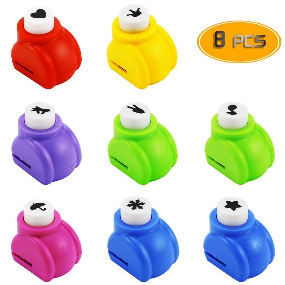 Nexxxi Paper Printing Card Embossing Device Cutter for DIY Paper-Cut Pattern(8 Different Shape Embosser)