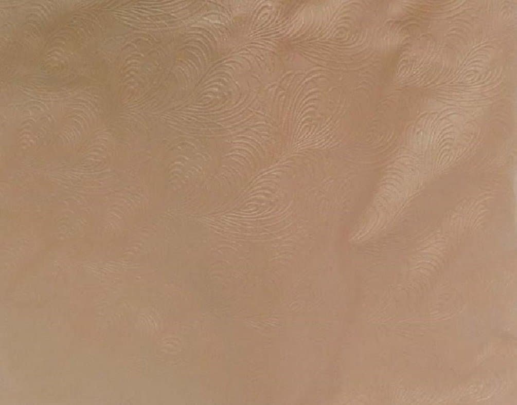 Fitted Round Elastic Edge Vinyl Tablecloth Table Cover fits 36" to 48" Sandstone