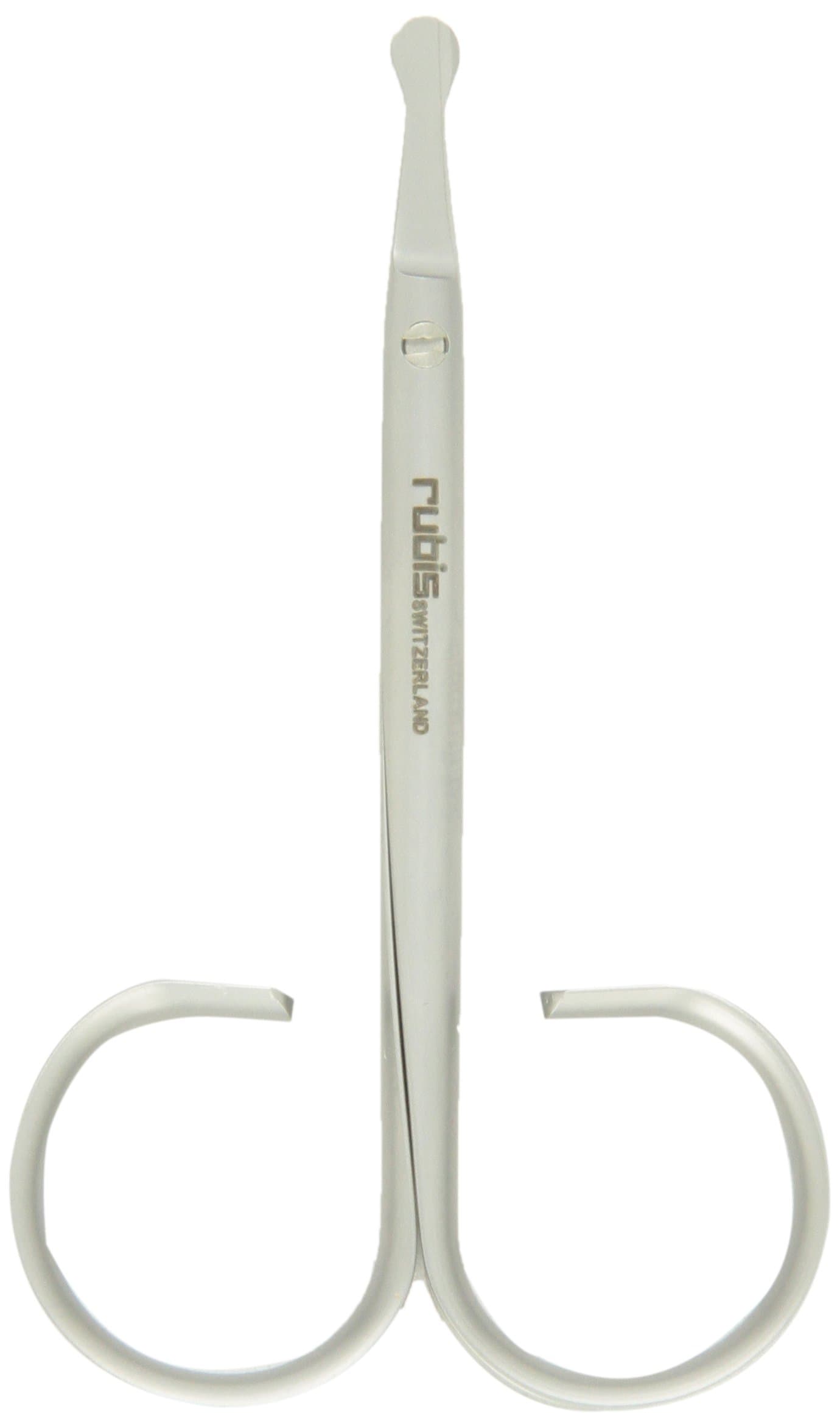 Duck Stainless Steel Scissors for Precise Nose and Ear Hair, 1F003, Made in Switzerland, Silver