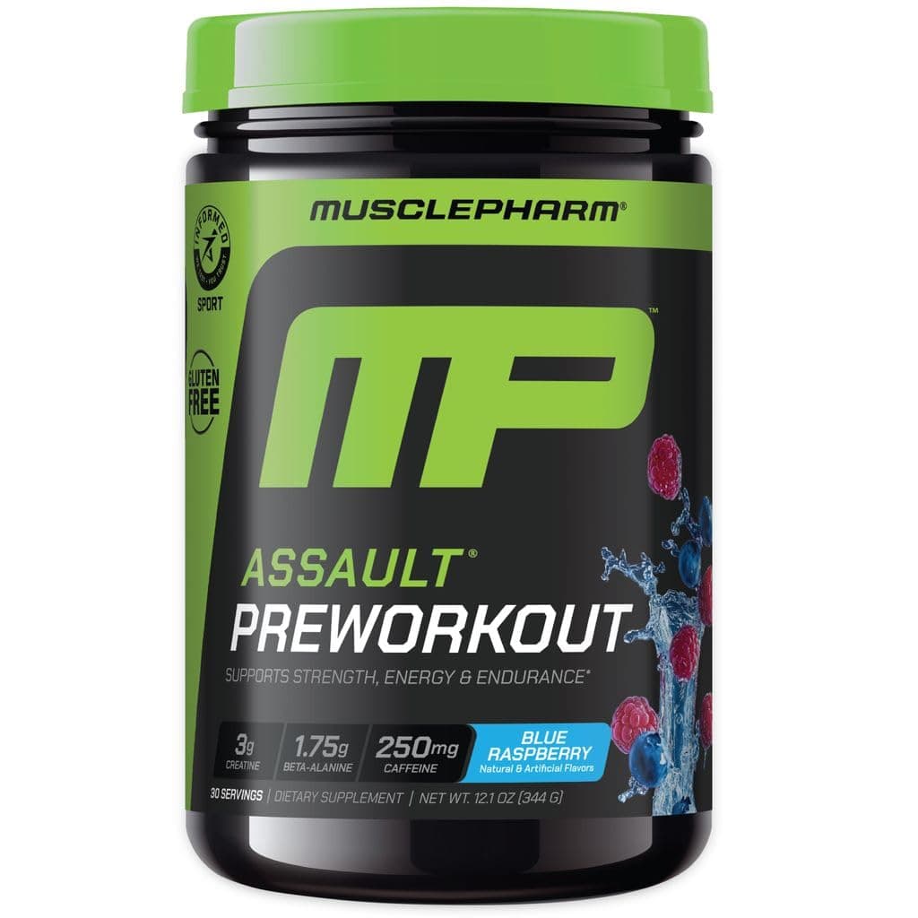 Muscle Pharm Assault Sport 30 Servings Blue Raspberry