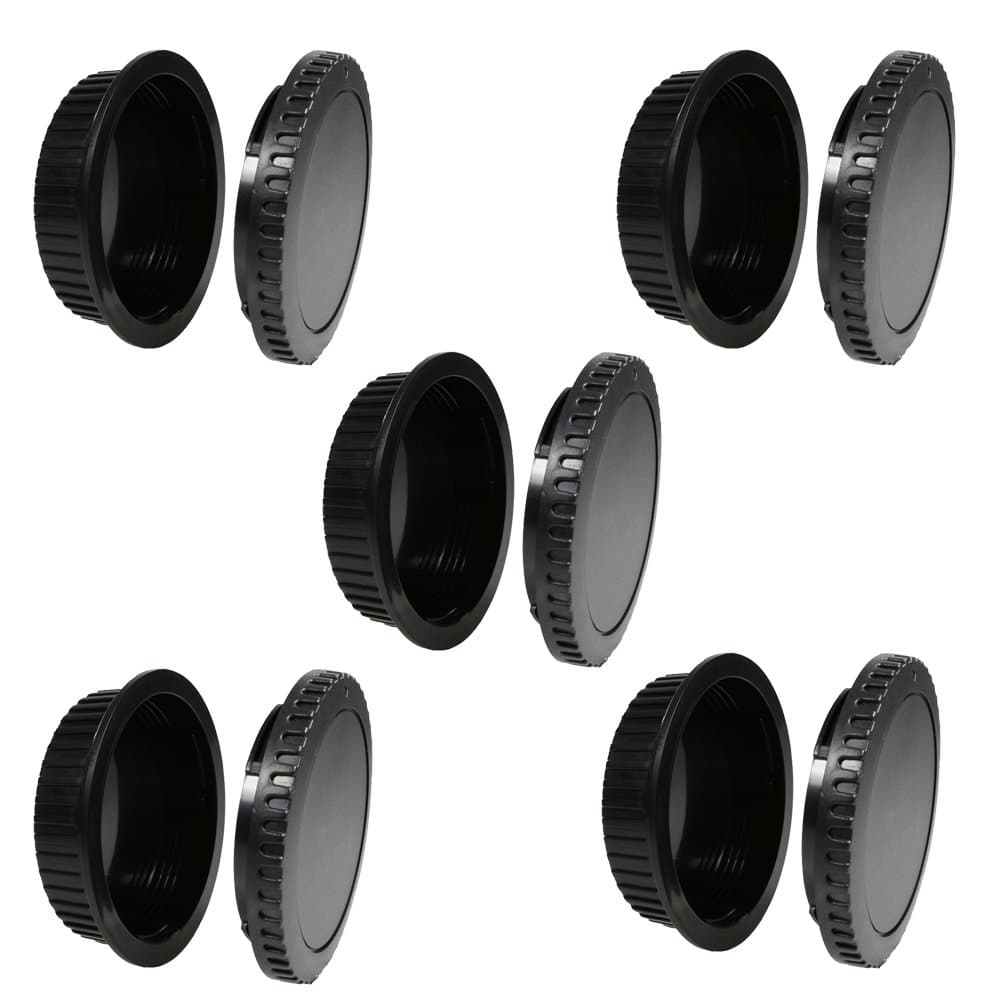 5 Set Camera Body Cap & Lens Cover Cap Canon RF-3 Compatible with Canon EOS 6D Mark II 5D Mark IV III II 5DS 5DR Mark II 77D 6D 7D 80D 70D 60D SL1 T7i T6s T6i T5i T4i T3i T2i T1i XSi XT XTi