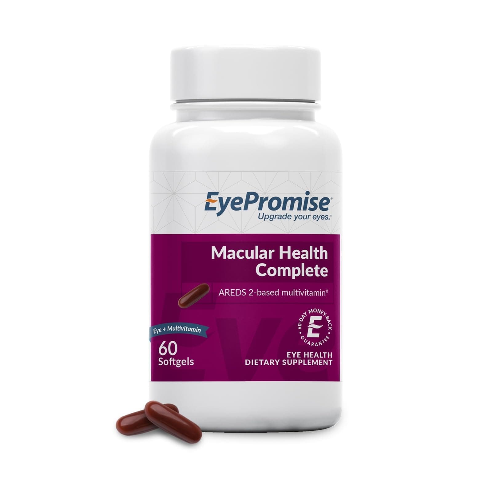 EyePromise Macular Health Complete Supplement - 60 Softgels, 30-Day Supply - Complete Macular Support with 10mg Lutein & Zeaxanthin