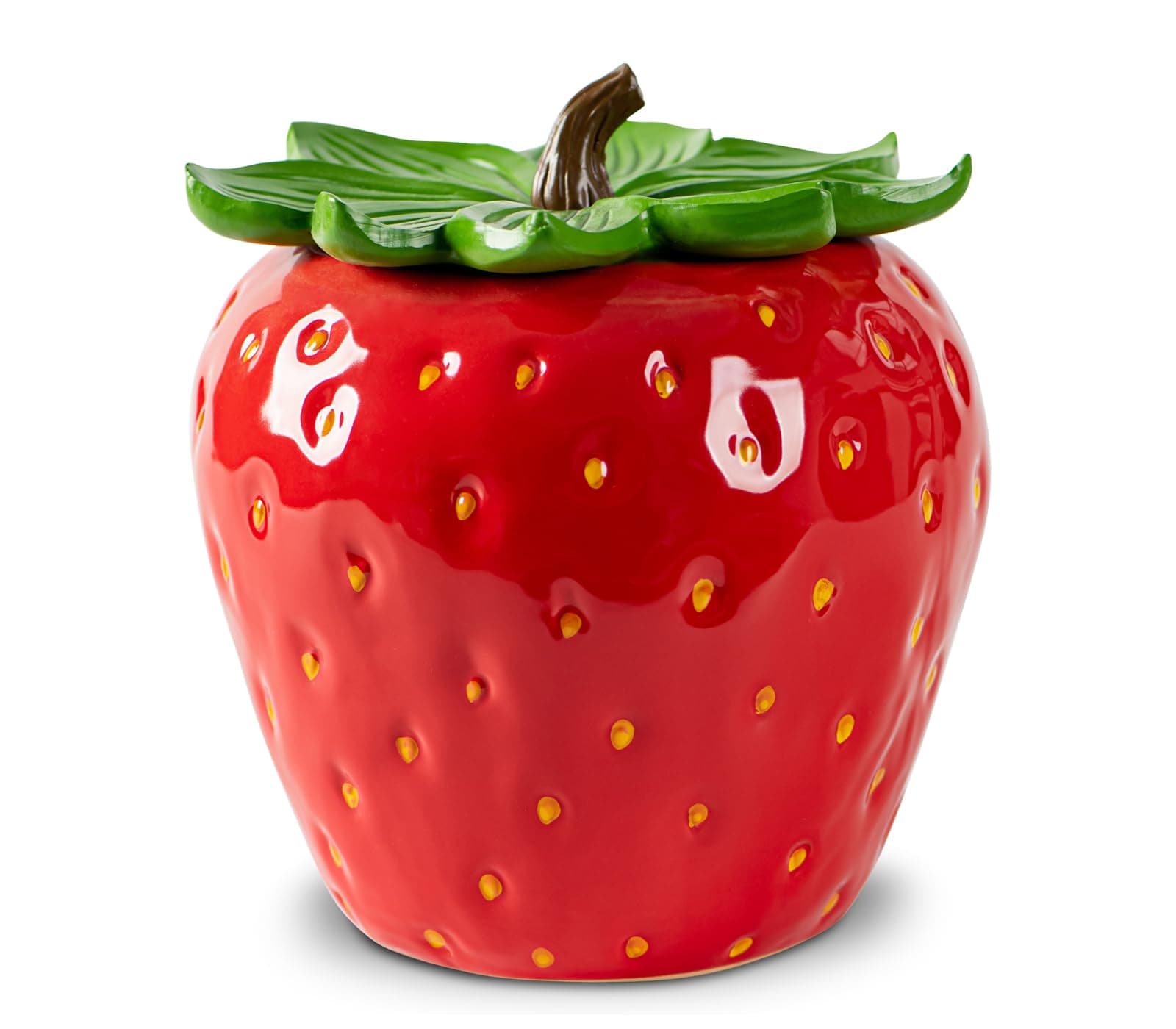 Strawberry Candy Jar With Lid Red Candy Container Ceramic Candy Jar With Lid For Candy Buffet