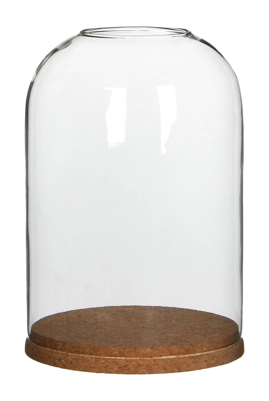 MICA Decorations 1004617 Coaster Bell, Glass, Transparent, 9.5 x 9.5 x 13 cm